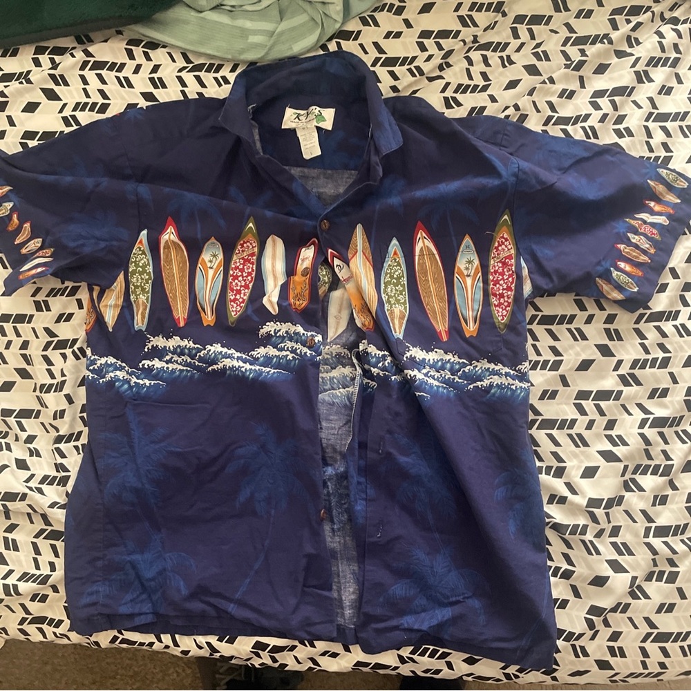 Vintage kys hawaill men’s surfboard shirt size large